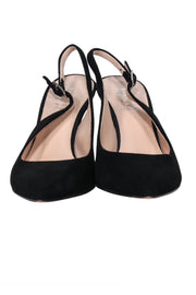 Current Boutique-Barney's New York - Black Sling Back Pumps Sz 6.5