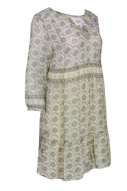 Current Boutique-Ba&sh - Cream w/ Black Paisley Print Tunic Dress Sz S