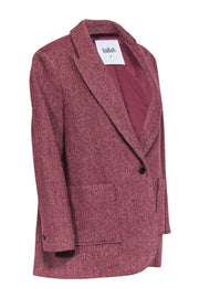 Current Boutique-Ba&sh - Maroon Chevron Blazer Sz L