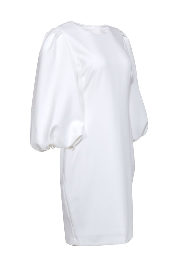 Current Boutique-Black Halo - White Long Sleeve Midi Dress Sz 12