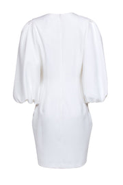 Current Boutique-Black Halo - White Long Sleeve Midi Dress Sz 12