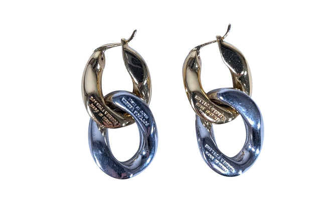 Current Boutique-Bottega Veneta - Gold & Silver Chain Earrings