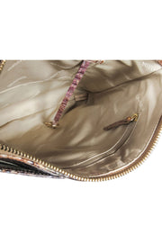 Current Boutique-Brahmin - Gold Multi Ombre Croc Embossed Leather Crossbody Bag