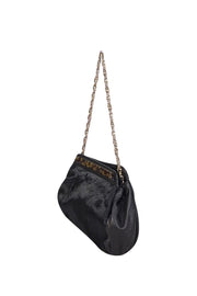 Current Boutique-Brooks Brothers - Black Calf Hair Chain Strap Handbag