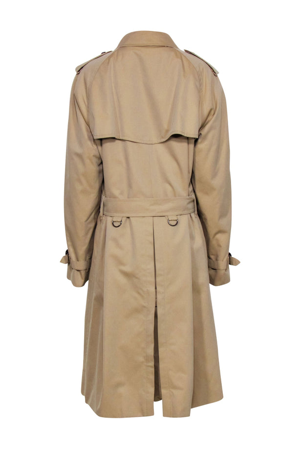 Current Boutique-Burberry - Beige Longline Trench Coat Sz 8