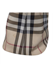 Current Boutique-Burberry - Beige Signature Plaid Canvas Tote Bag