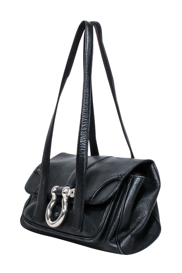 Current Boutique-Burberry - Black Leather Shoulder Bags