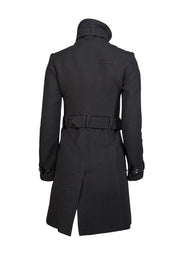 Current Boutique-Burberry - Black Wool Blend Coat Sz 2