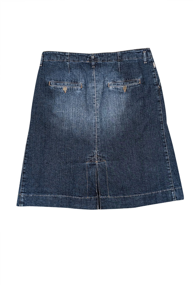 Current Boutique-Burberry - Medium Wash Denim Skirt Sz 12