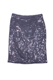 Alice & Olivia - Grey Sequined Pencil Skirt Sz 8