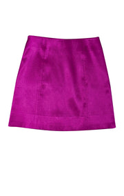 Frame - Fuschia Satin Mini Skirt Sz 0