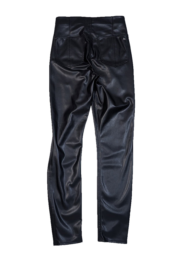 Rag & Bone - Black Faux Leather Skinny Pants Sz M