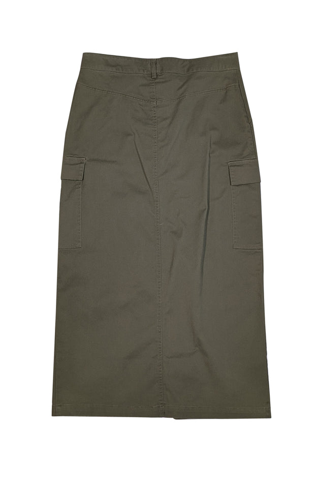 Jason Wu - Army Green Cargo Midi Skirt Sz M