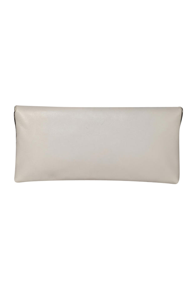 Tory Burch - Ivory Leather "Miller" Clutch"