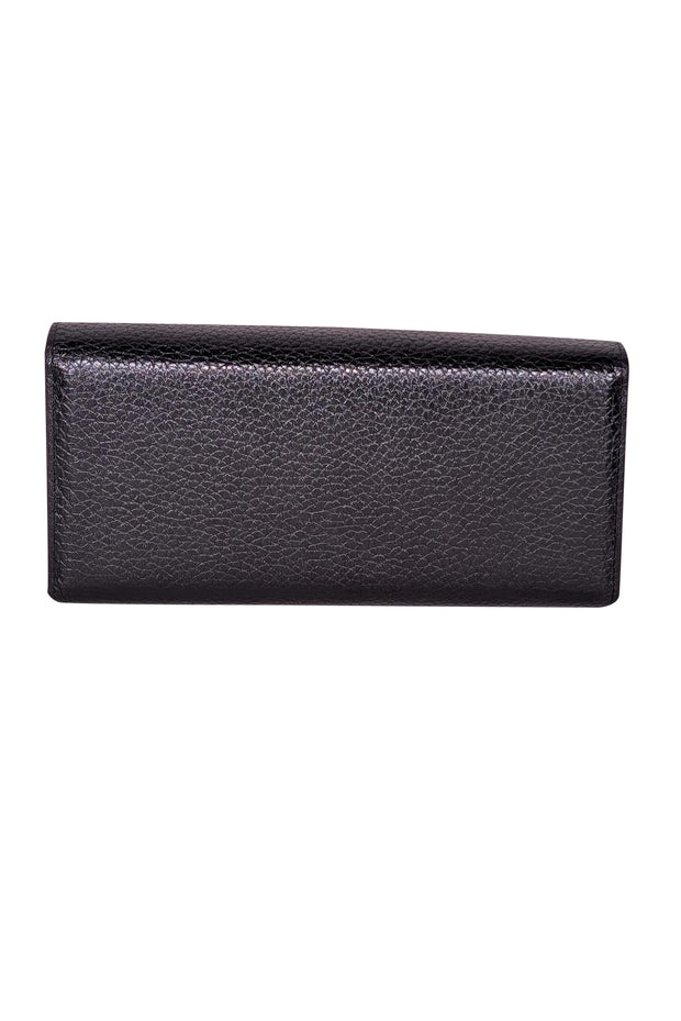 Valentino by Mario Valentino - Black Pebbled Leather Wallet