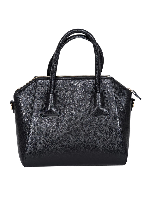 Valentino by Mario Valentino - Black Pebbled Leather Large Satchel Bag