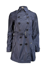 Burberry - Navy Blue Short Trench Coat Sz 2