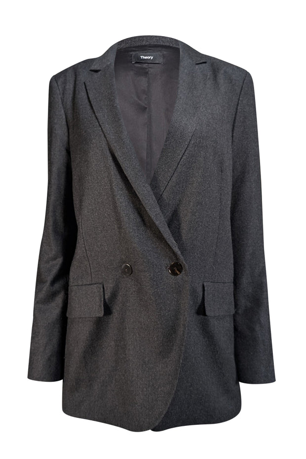 Theory - Charcoal Grey Wool Blazer Sz 6