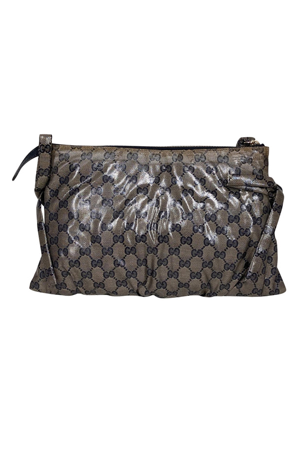 Gucci - Grey & Navy Monogram Coated Canvas