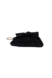 Loeffler Randall - Black Ribbed Bow Front Mini Bag