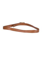 Ferragamo - Tan Leather Logo Belt Sz  M