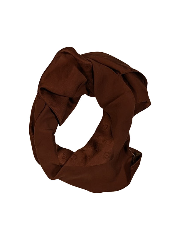 Louis Vuitton - Brown Monogram Silk Scarf