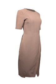 Toccin (NY) - Tan Short Sleeve Envelope Bottom Dress Sz 4