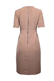 Toccin (NY) - Tan Short Sleeve Envelope Bottom Dress Sz 4