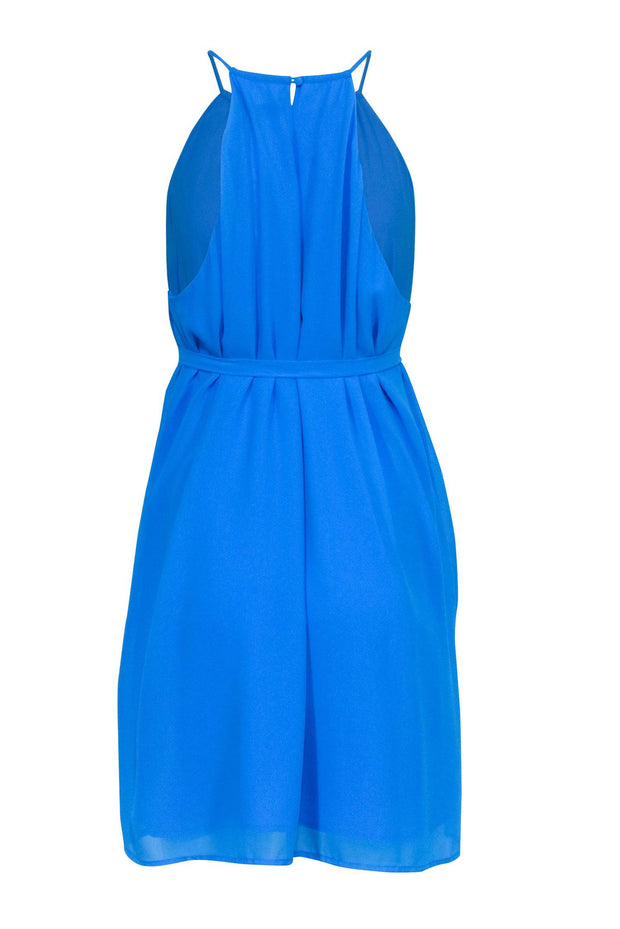 Current Boutique-Catherine Malandrino - Blue Sleeveless Keyhole Dress Sz L