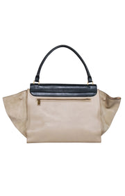 Current Boutique-Celine - Beige & Black Large Trapeze Tote Bag