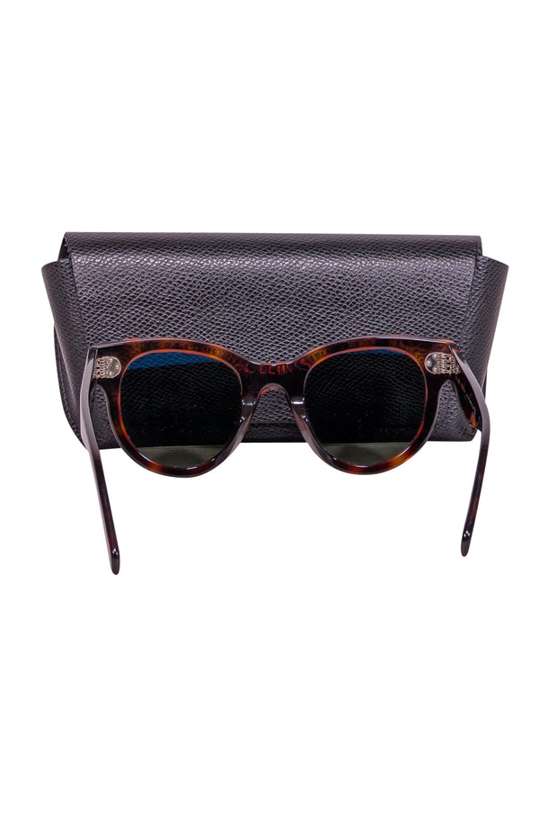 Current Boutique-Celine - Brown Tortoise Rounded Sunglasses