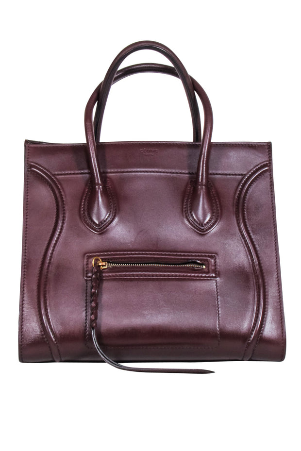 Current Boutique-Celine - Maroon Phantom Leather Luggage Tote