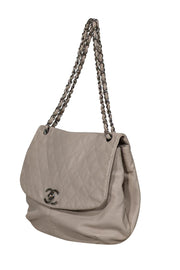 Current Boutique-Chanel - Beige Quilted Medium Trainon Flap Shoulder Bag