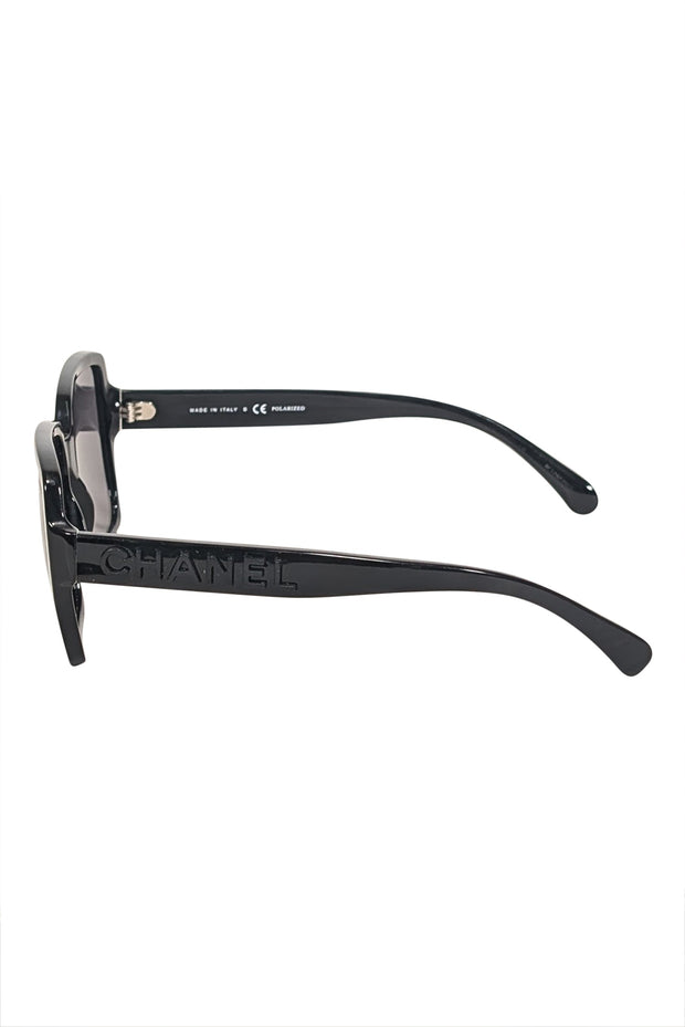 Current Boutique-Chanel - Black Square Polarized Sunglasses