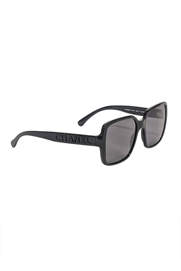 Current Boutique-Chanel - Black Square Polarized Sunglasses