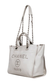 Current Boutique-Chanel - Cream Medium Deauville Tote