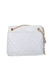 Current Boutique-Chanel - Ivory Quilted Leather Shoulder Bag