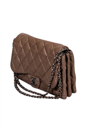 Current Boutique-Chanel - Light Brown Quilted Leather Flap Bag