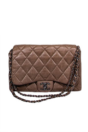 Current Boutique-Chanel - Light Brown Quilted Leather Flap Bag