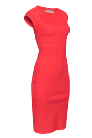 Current Boutique-Chiara Boni - Red Cap Sleeve Fitted Dress Sz 6