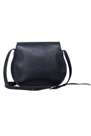 Current Boutique-Chloe - Black Grained Leather "Marcie" Medium Crossbody Bag