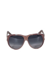 Current Boutique-Chloe - Mauve Pink Large Frame Sunglasses