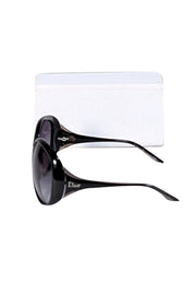 Current Boutique-Christian Dior - Black Large Round Sunglasses