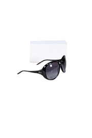 Current Boutique-Christian Dior - Black Large Round Sunglasses