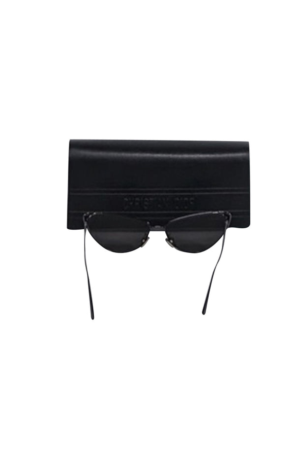 Current Boutique-Christian Dior - Black Metal Cat Eye Sunglasses