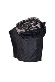 Current Boutique-Christian LaCroix -Black Strapless Bustier Corset Top Sz 4