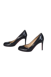 Current Boutique-Christian Louboutin - Black Rounded Toe "Simple Pump 85" Sz 8.5