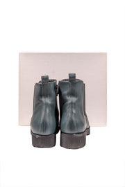 Current Boutique-Christina Elle - Hunter Green Leather Short Boots Sz 8.5