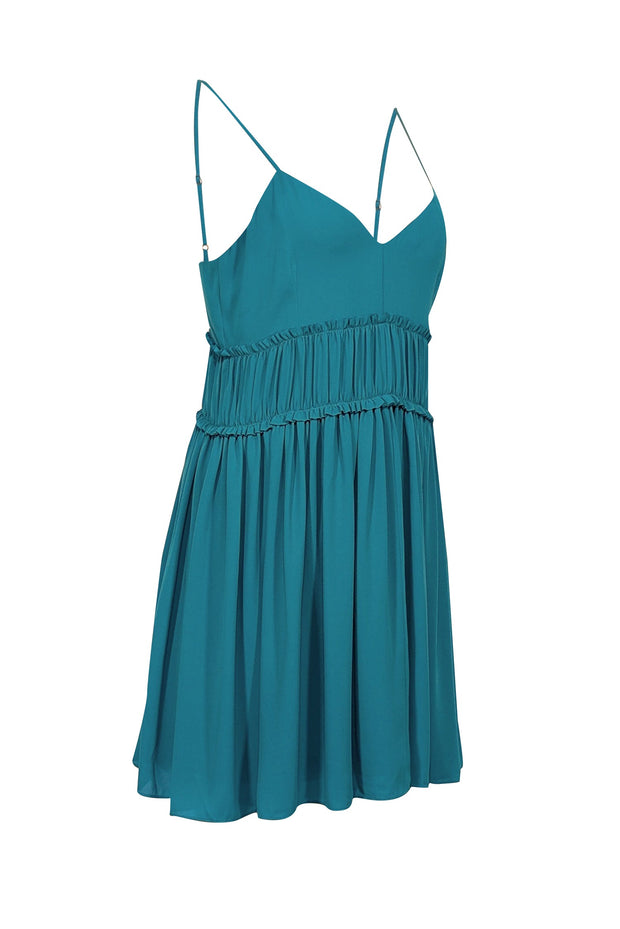 Current Boutique-Cinq a Sept - Blue Sleeveless Fit & Flare Mini Dress Sz 6