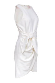 Current Boutique-Cinq a Sept - Ivory "Cassaleigh" Tie Front Tulip Hem Dress Sz 10